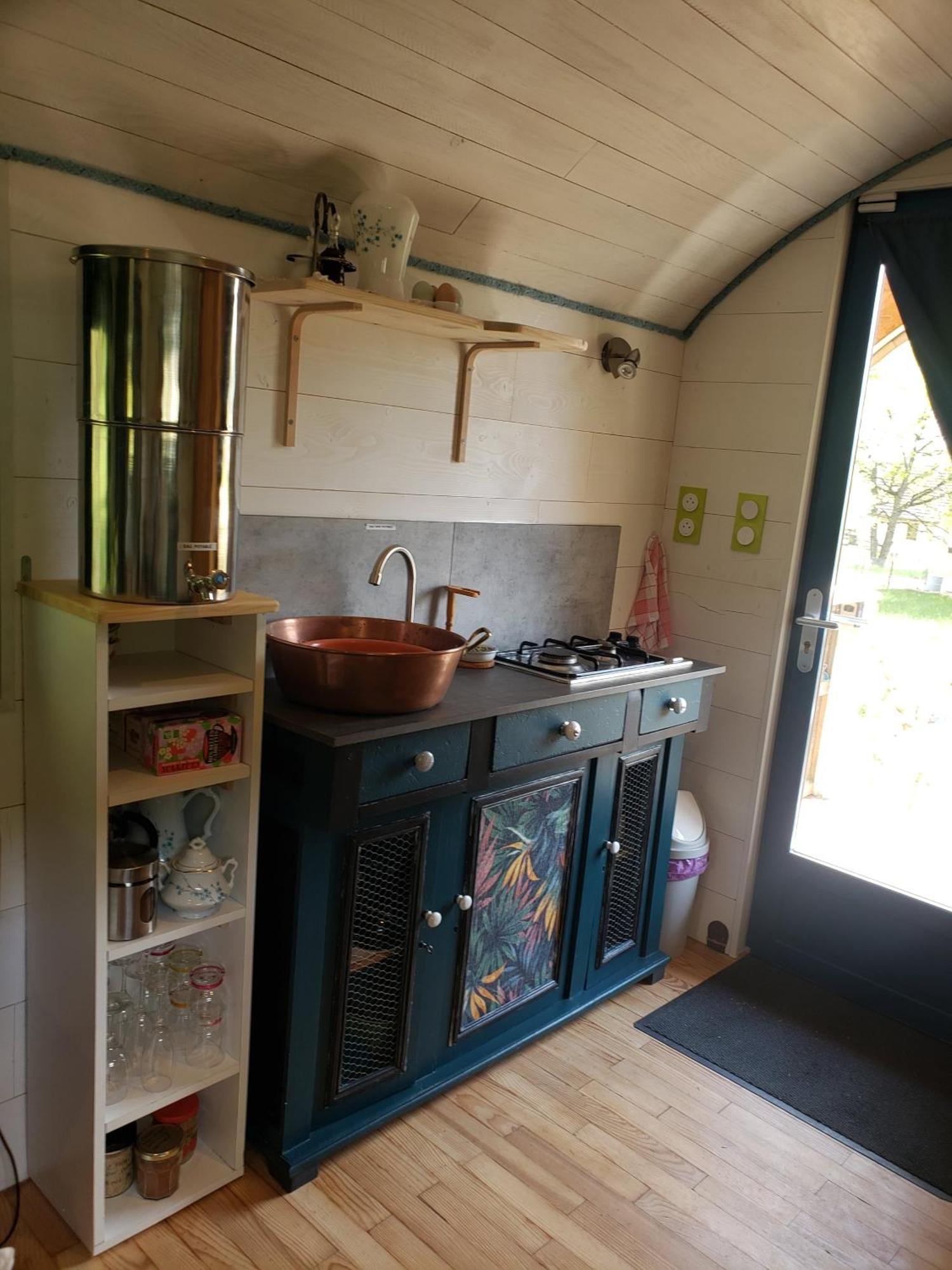 La Roulotte Tiny House Du Mond'Ideal Leval  Exteriör bild