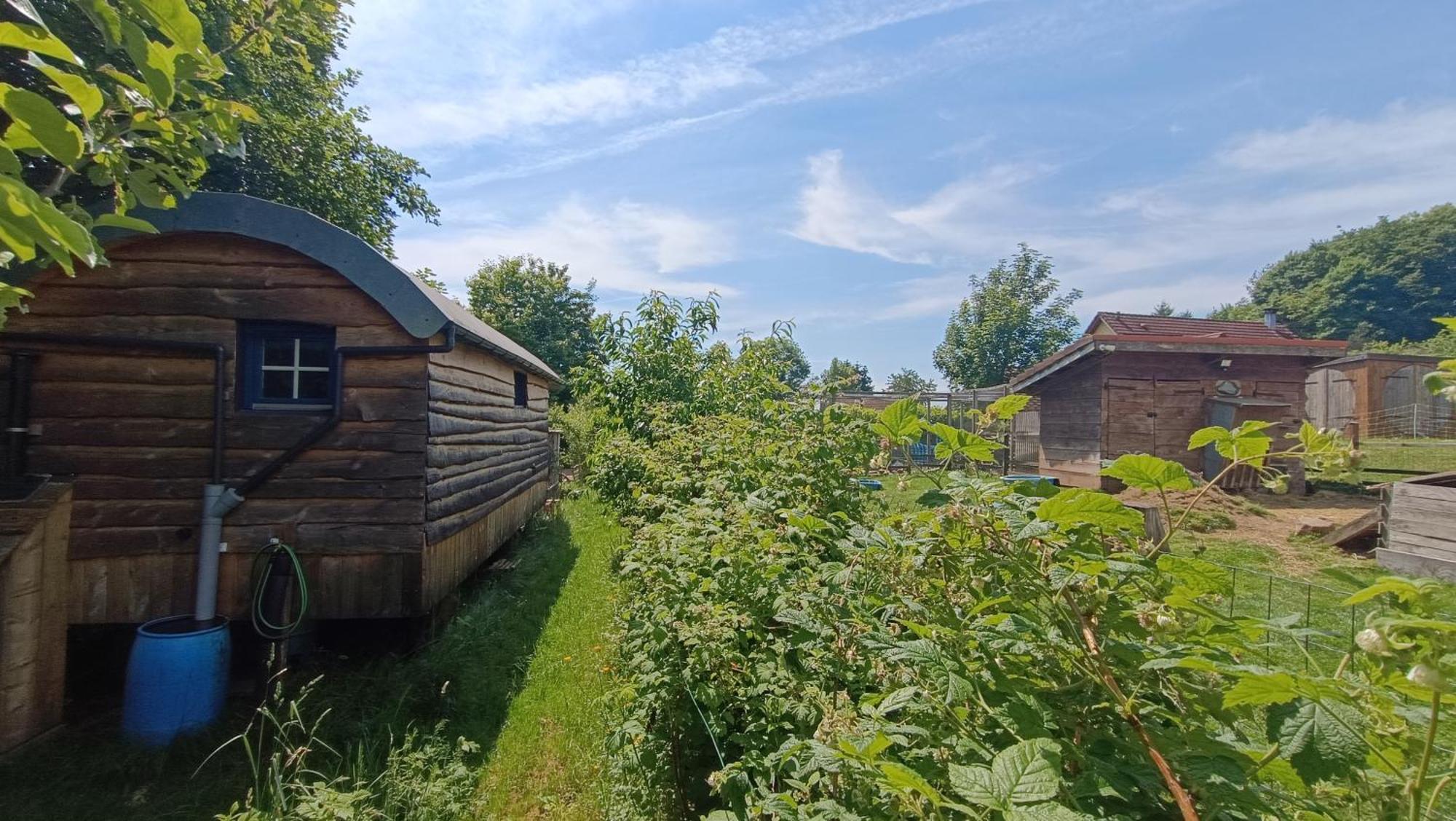 La Roulotte Tiny House Du Mond'Ideal Leval  Exteriör bild